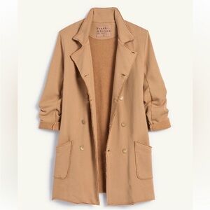 NWOT Frank & Eileen Belfast Trench Triple Fleece Camel Tan Size Medium